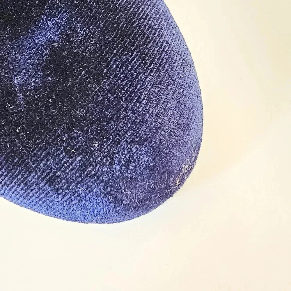 Steve Madden Size 7 Edit Ankle booties velvet royal blue sapphire chunky Heel - Picture 9 of 10